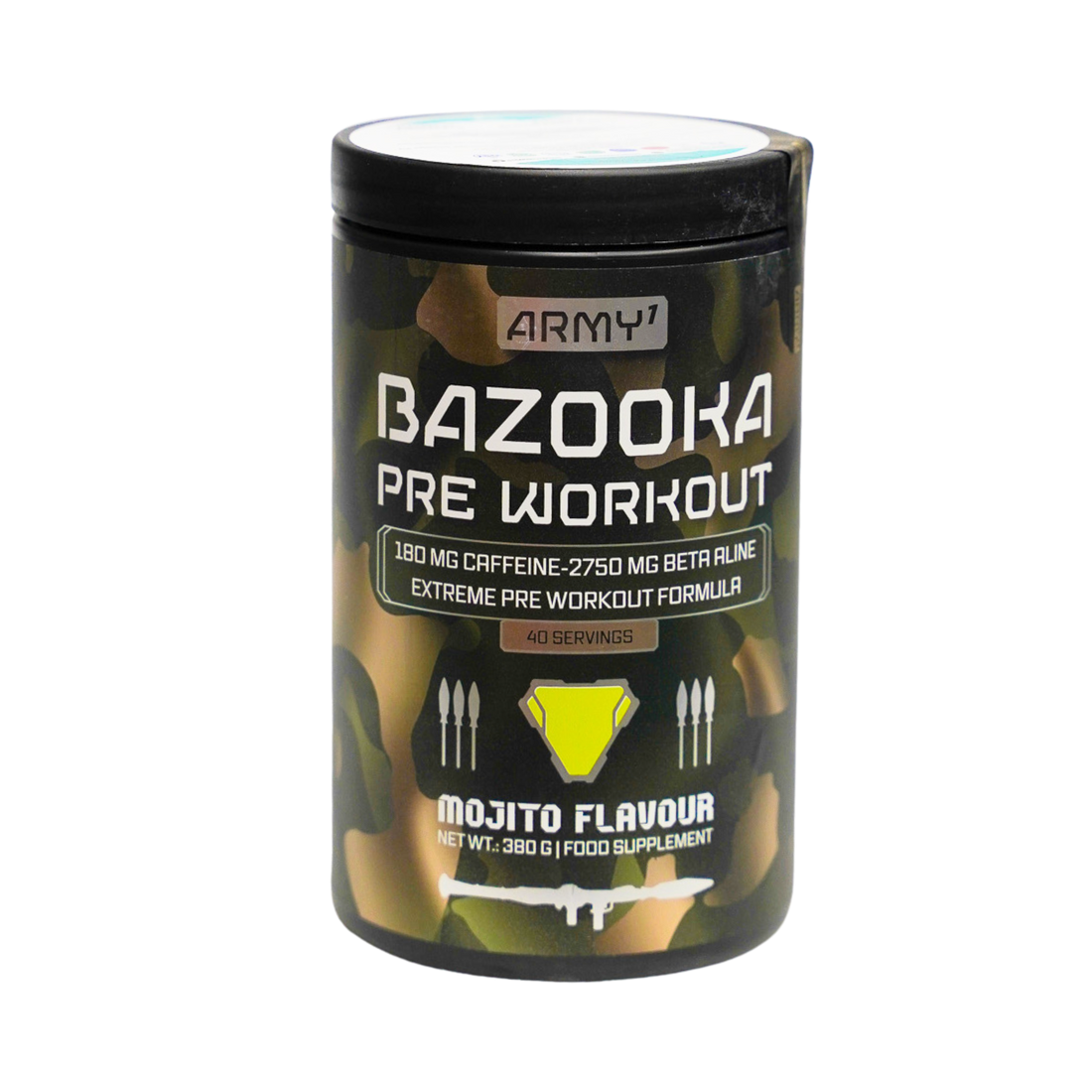 Army 1 Bazooka Pre-Workout Pot 380 gr