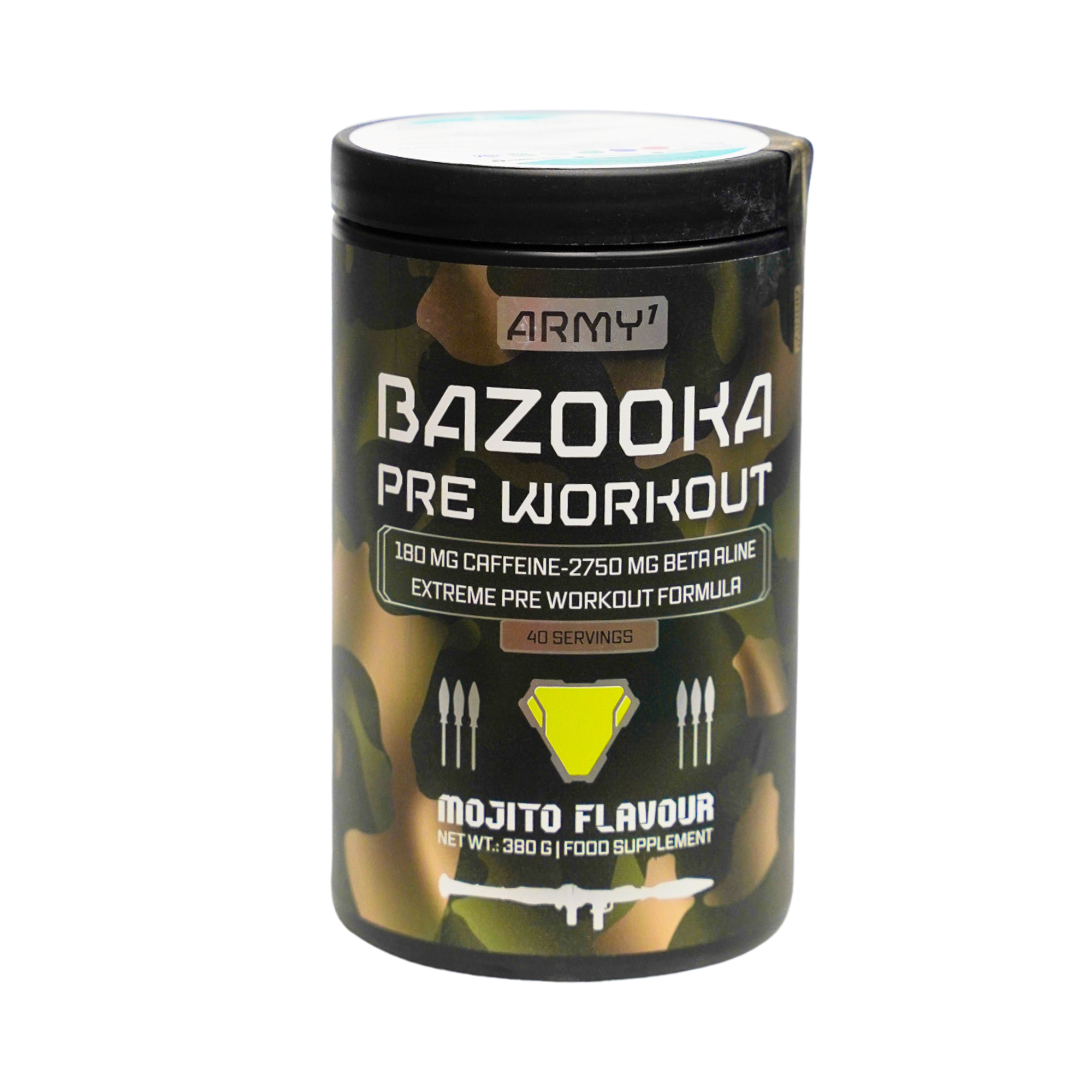 Army 1 Bazooka Pre-Workout Pot 380 gr