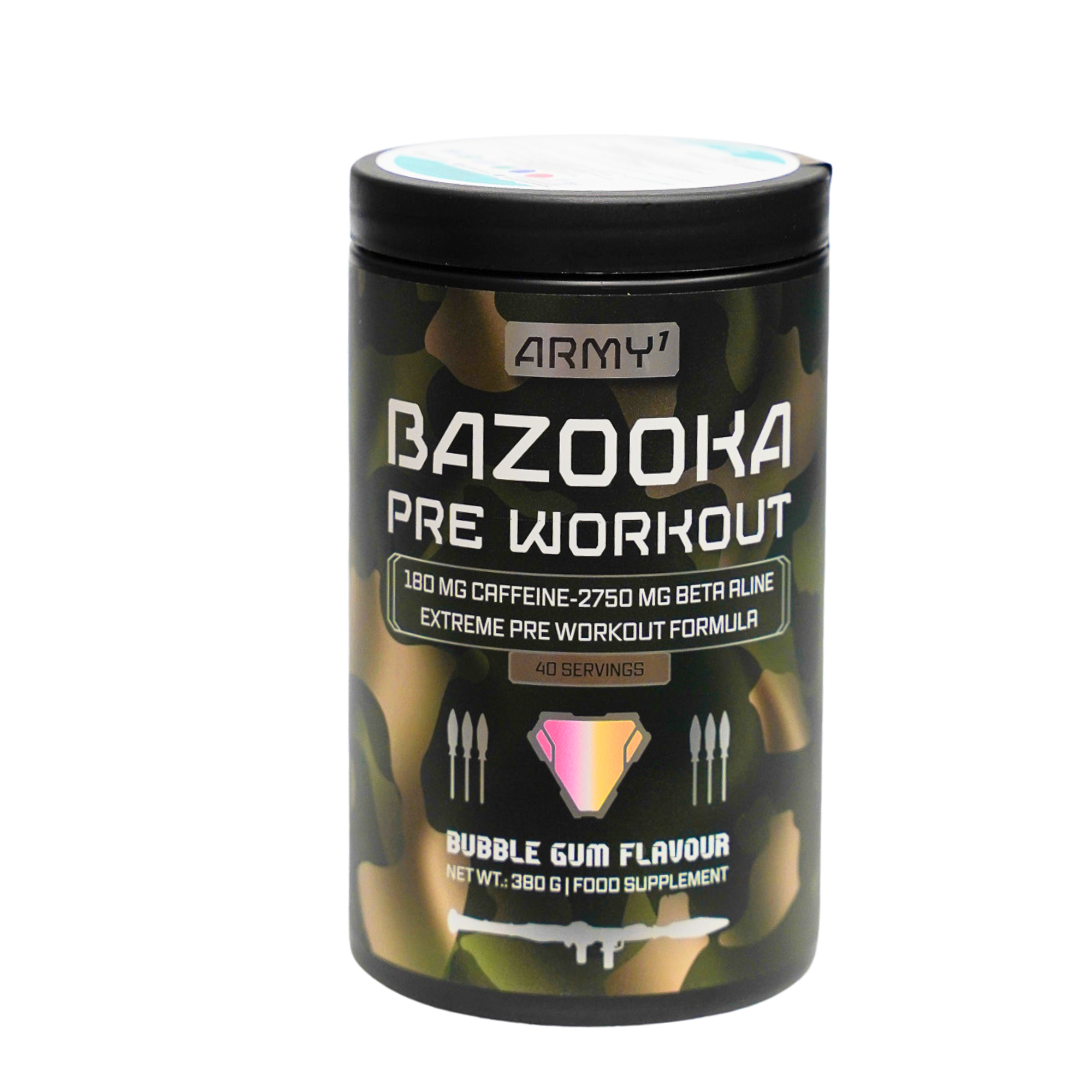 Army 1 Bazooka Pre-Workout Pot 380 gr