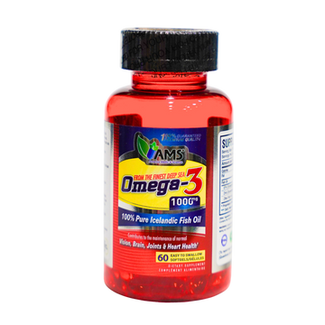AMS OMEGA 3 1000MG 60 GELULES