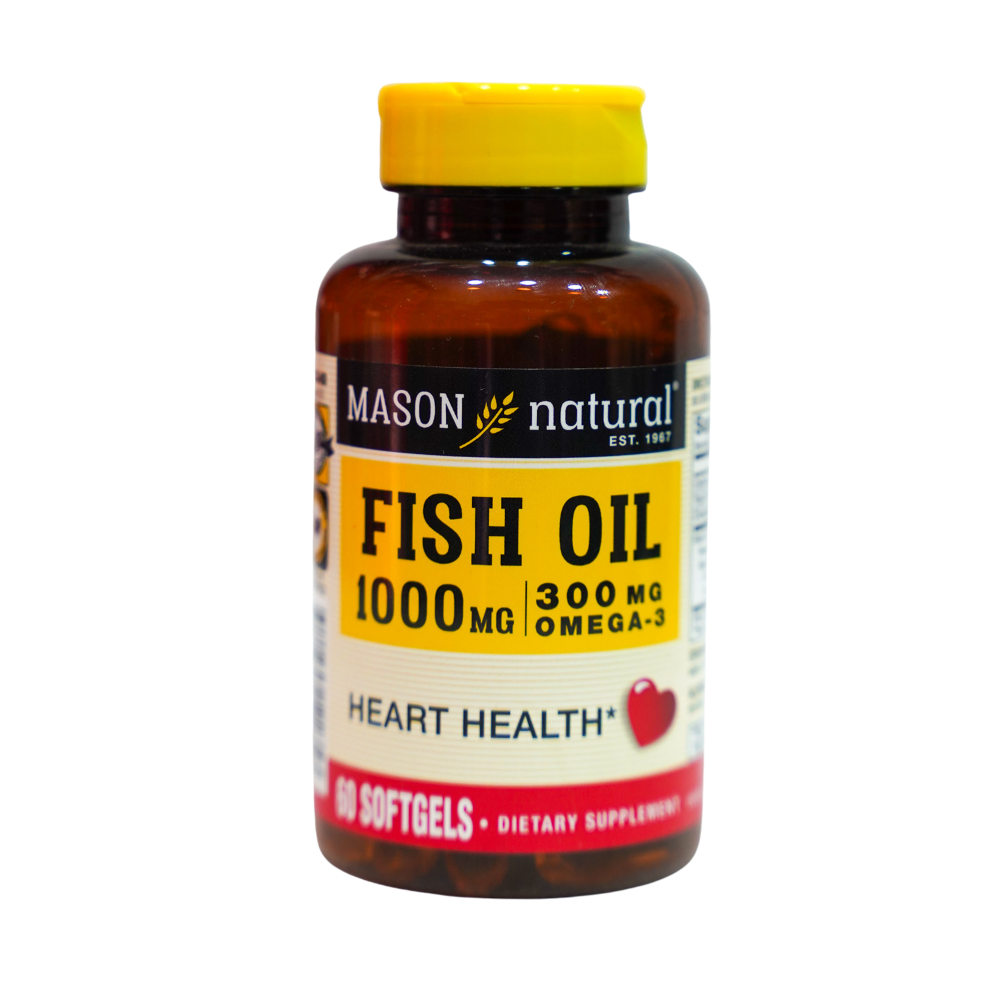 Mason Natural FISH OIL 1,000MG OMEGA-3 300MG SOFTGELS SOFTGELS 60