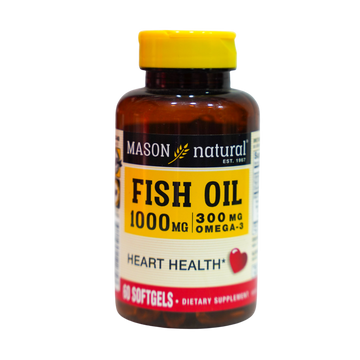 Mason Natural FISH OIL 1,000MG OMEGA-3 300MG SOFTGELS SOFTGELS 60