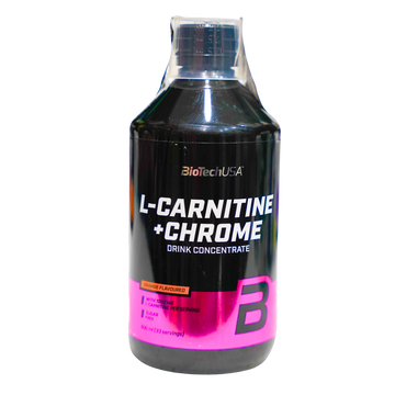 BioTech USA L-Carnitine + Chrome - 500 ml