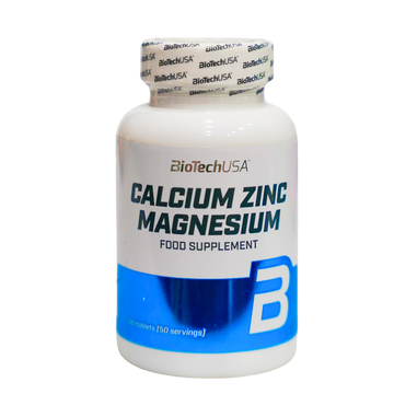 BioTech USA Calcium Zinc Magnesium - 100 comprimés