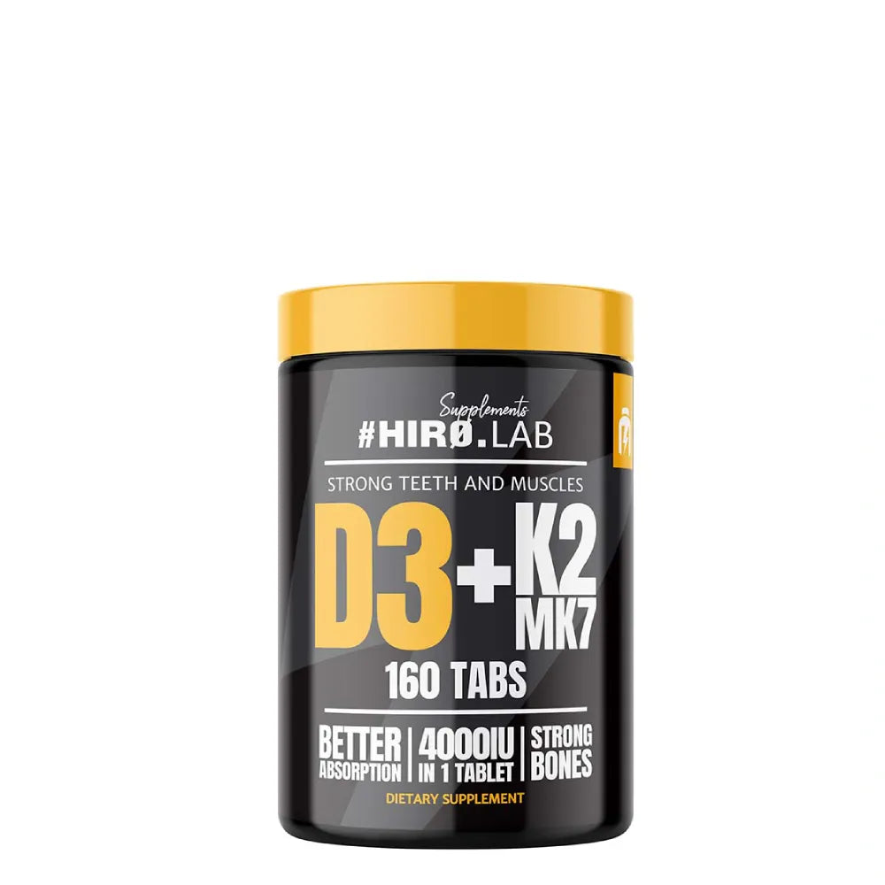 Vitamine D3 + K2 MK7 160 Tablets #Hiro.Lab | Maroc