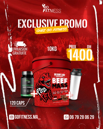 PACK PRISE DE POIDS – BEEF MASS PLUS 10KG – MULTIVITAMINE – SMARTE SHAKER
